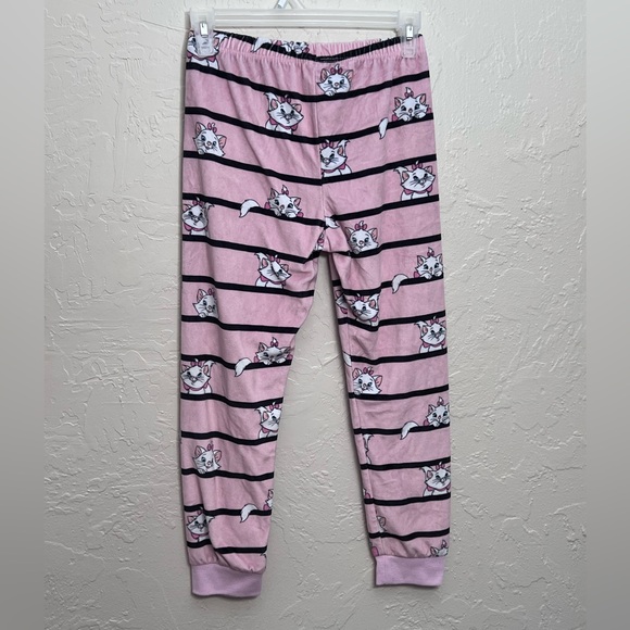 DISNEY THE ARISTOCATS MARIE PINK STRIPED PAJAMA PANTS SIZE 7/8 - Picture 4 of 8
